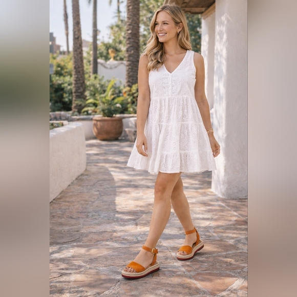 Andre Assous Shoes - Andre Assous Cacia Orange Suede Platform Espadrilles Ankle Strap Size 6